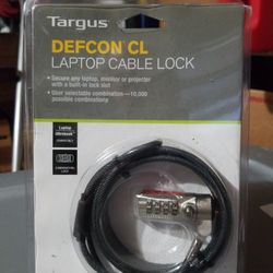 Targus Defcon CL Laptop Notebook Cable Security Combination Lock PA410U New