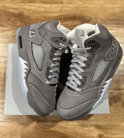 Air Jordan 5 Retro Wolf Grey Sz 10