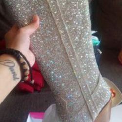 Rhinestone Clear Boots 