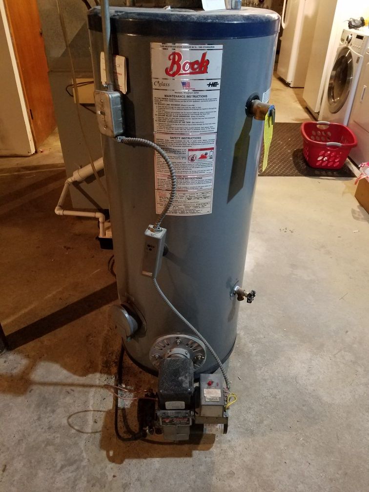 Bock 32E 32 gallon oil burner hot water heater for Sale in Milford, CT -  OfferUp