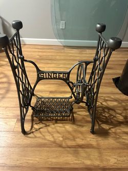 Antique Sewing Machine Dinning Room Table