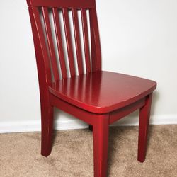 Nice Pottery Barn Kids Solid Wood Carolina Retro Red Play Chair
