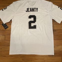 Raiders Ashton Jeanty Jersey #2 White 