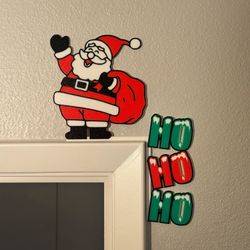 🎅 3D Printed Santa & “Ho Ho Ho” Christmas Decor 🎄