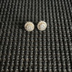 10k Diamond Bling Earrings