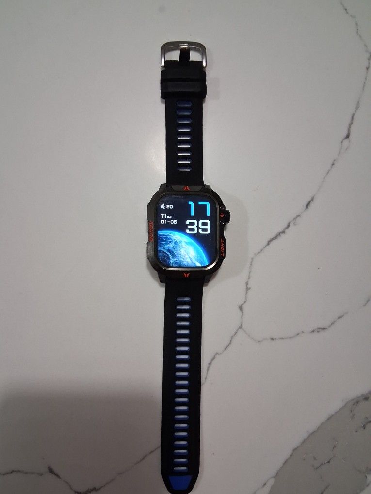 QTLLBT Smartwatch - HD Display, Calls, LED Flashlight