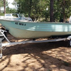 16' Mirror Craft With 60hp Johnson Outboard 