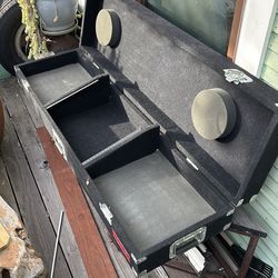 Dj coffin turntable case