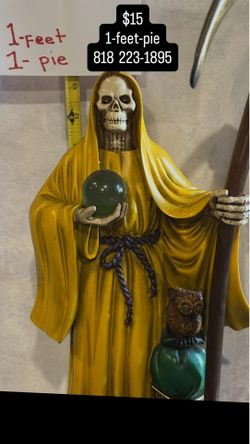 Santa muerte amarilla para el dinero