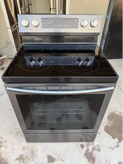 Samsung Electric stove black stainless steel