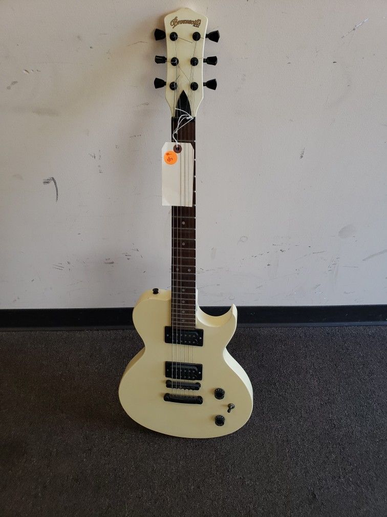 Brownsville Single Cut Special HH Cream Colored Electric Guitar