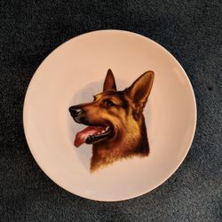 Vintage "Schumann" Arzberg Germany Golden Crown, E&R German Shephard Plate