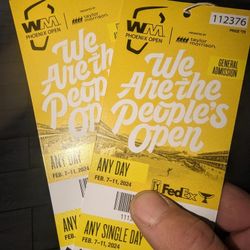 Waste Management Open General Admission Tickets For Saturday February 11th. 