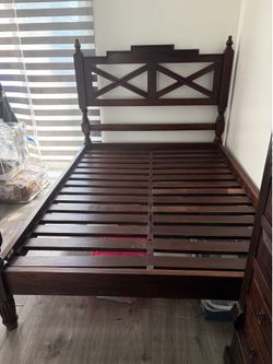 Cama rustica queen