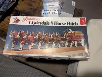 Vintage Budweiser Clydesdale 8-Horse Hitch model kit