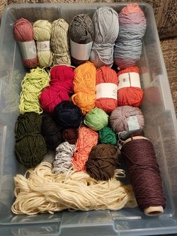 Yarn. All Mixed. Price For All Excluding Tote