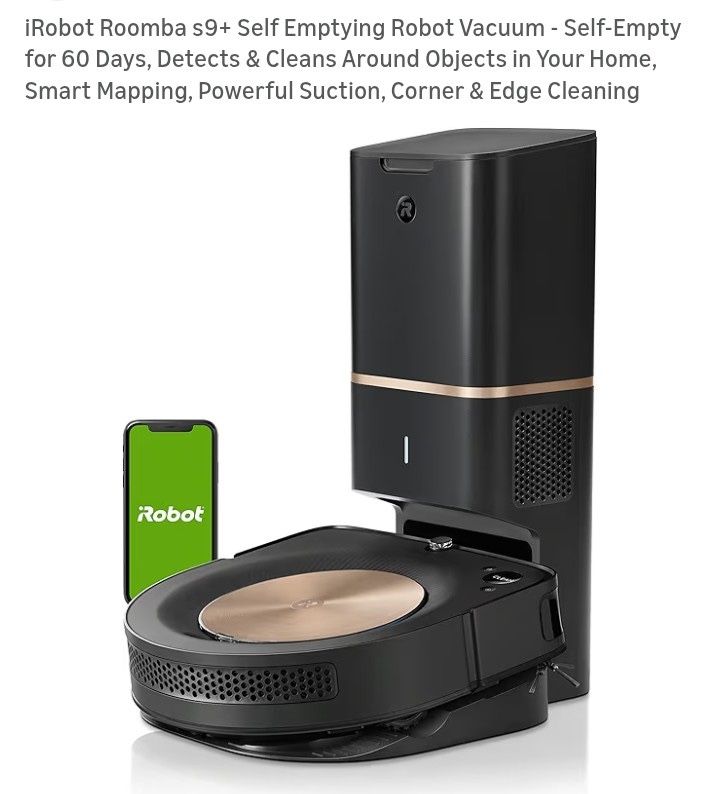 iRobot Roomba s9+ Self Emptying Robot Vacuum