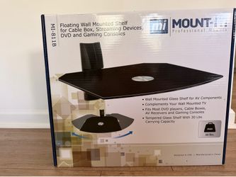 Floating wall mount shelf