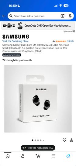Samsung Galaxy Buds blue