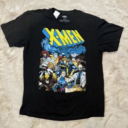Marvel X-Men Black Graphic T-Shirt Mens Large