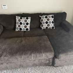 Brown Section Couch 