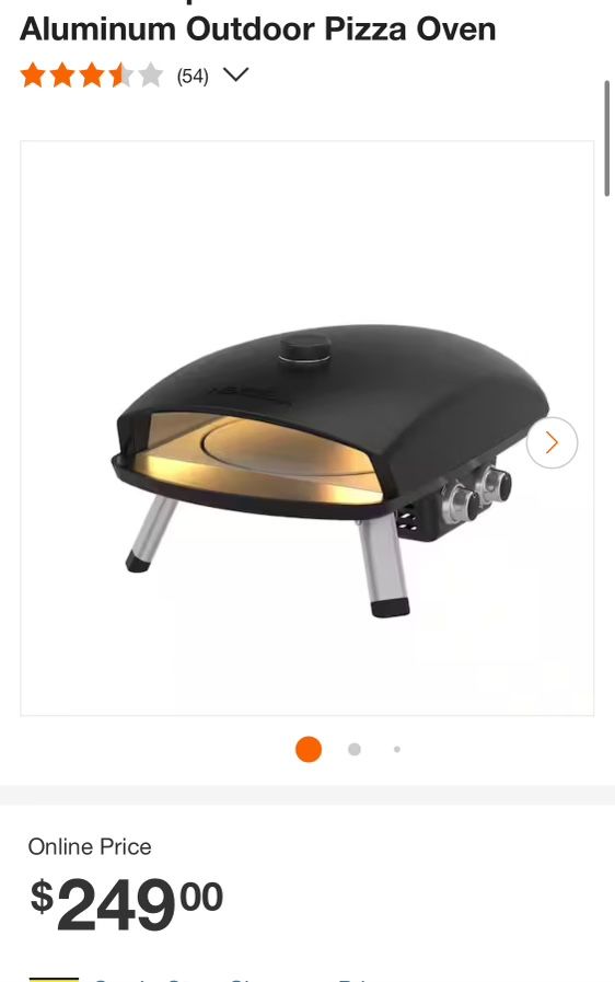 Nexgrill Ora 12 Propane Gas Cast Aluminum Outdoor Pizza Oven