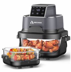 Arecovas portable glass air fryer