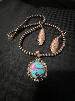 Copper and cotton candy jewelry