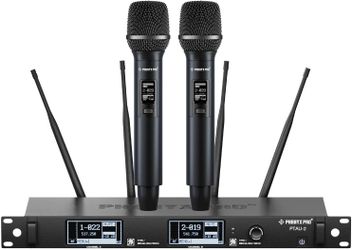 Phenyx Pro Dual-Channel Wireless Microphone System, Dynamic Mics #2808K R8