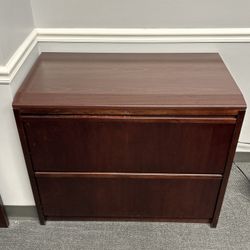 Wooden file cabinet