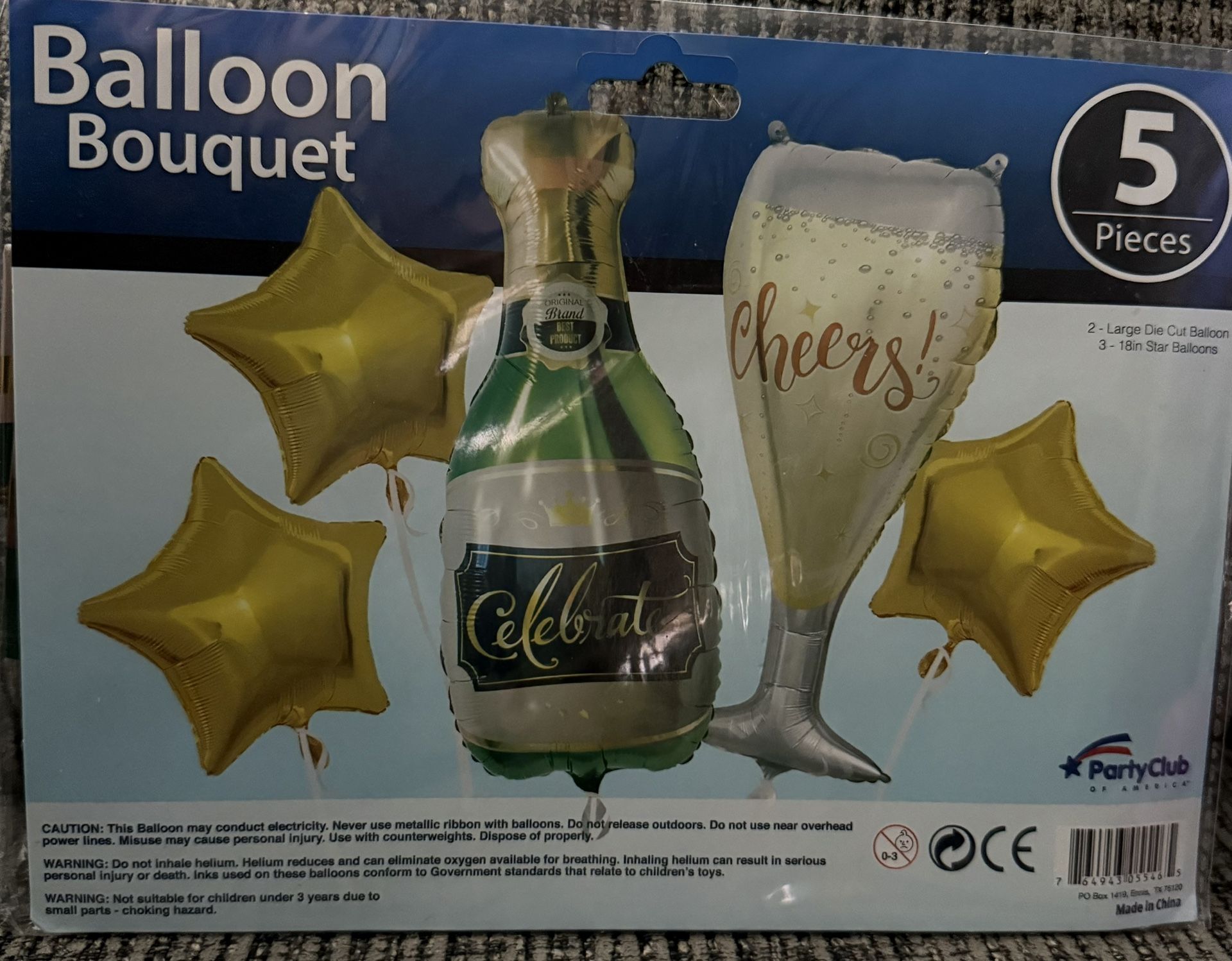 ‼️PLEASE DONT ASK IF AVAILABLE‼️ORDER TO BE MADE‼️ CELEBRATE/CHEERS BALLOONS FOR BOUQUET