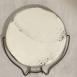 Vintage Tabletop Standing Vanity Flip Mirror Compact Beauty Makeup