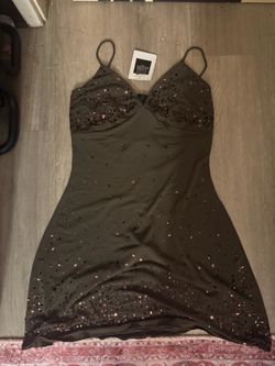 Guess Sequin Mini Dress with Tags size : large / stretchy material