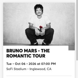 The Romantic Tour by Bruno Mars  SoFi Stadium