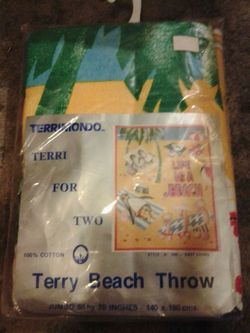 Terry beach throw