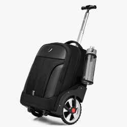 Rolling Backpack,Waterproof Backpack with Wheels for Business and Travel Commuter, Carry on Backpack with Laptop Compartment, Fit 17 Inch Laptop, Whee