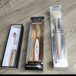 New 3 brush combo bundle contour, lips, oval face tool set