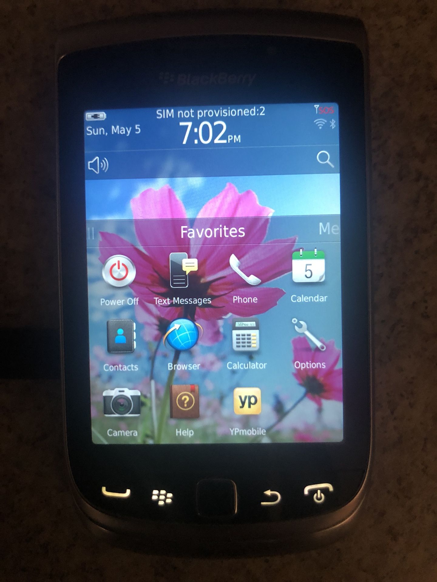 Blackberry Torch touch screen cell phone AT&T carrier like new.