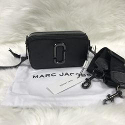 Marc Jacobs Colorblock Snapshot Crossbody bag   Black