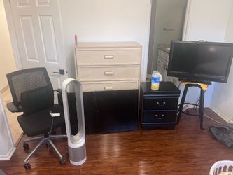 Moving Sale – Dyson Air Purifier, Furniture, Office Chair & TV Bundle