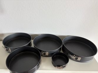 Nonstick Springform Cake Pan Set of 5