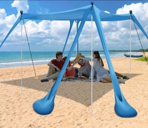 10x10 Beach Tent, Beach Canopy Sun Shade