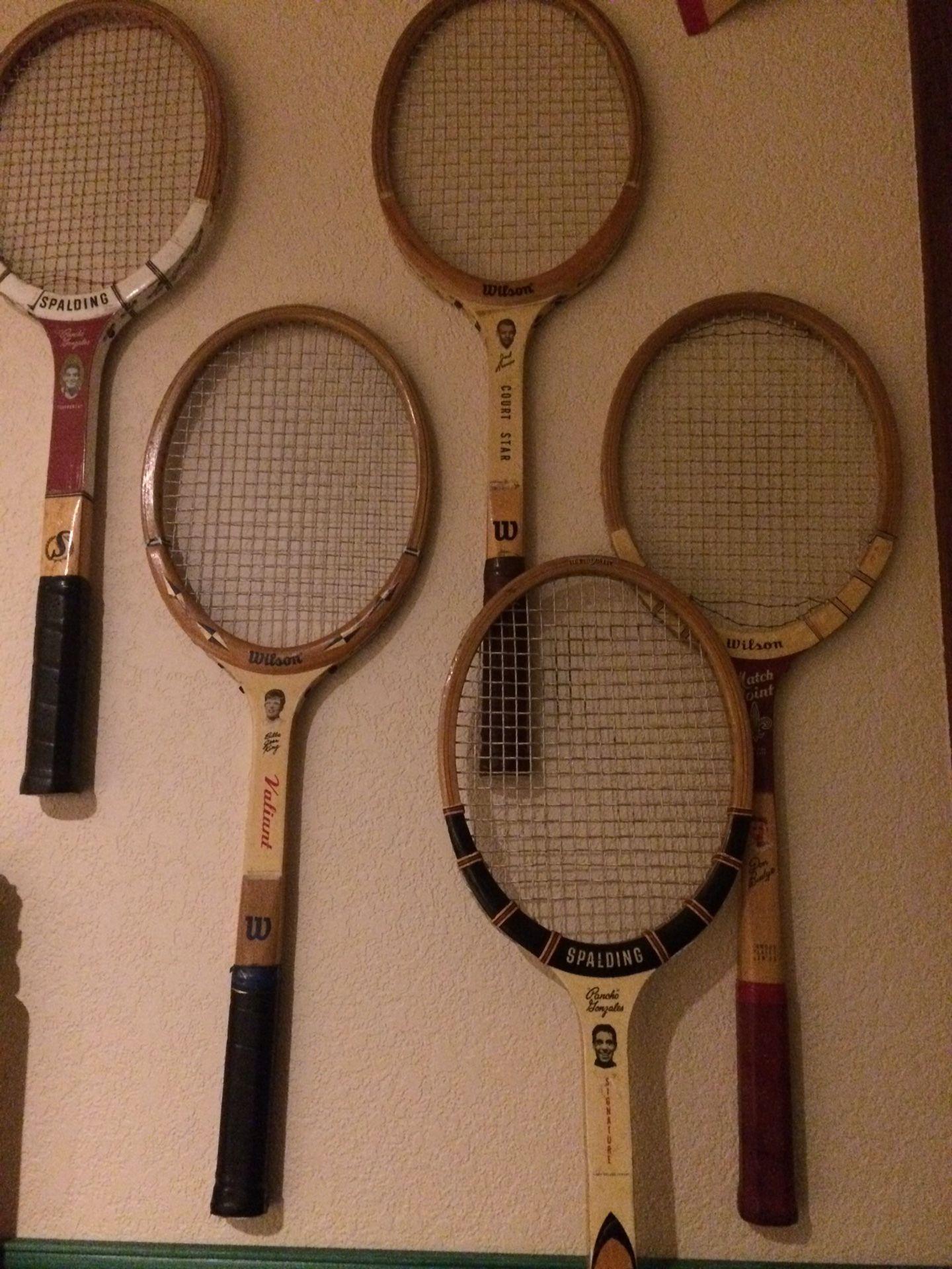 Vintage MidCentury Hall of Fame Tennis Rackets