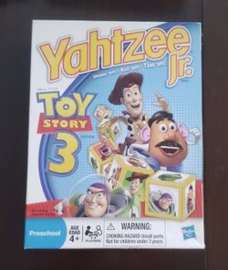 Yahtzee Jr Disney Toy Story 3 Edition Parker Brothers 