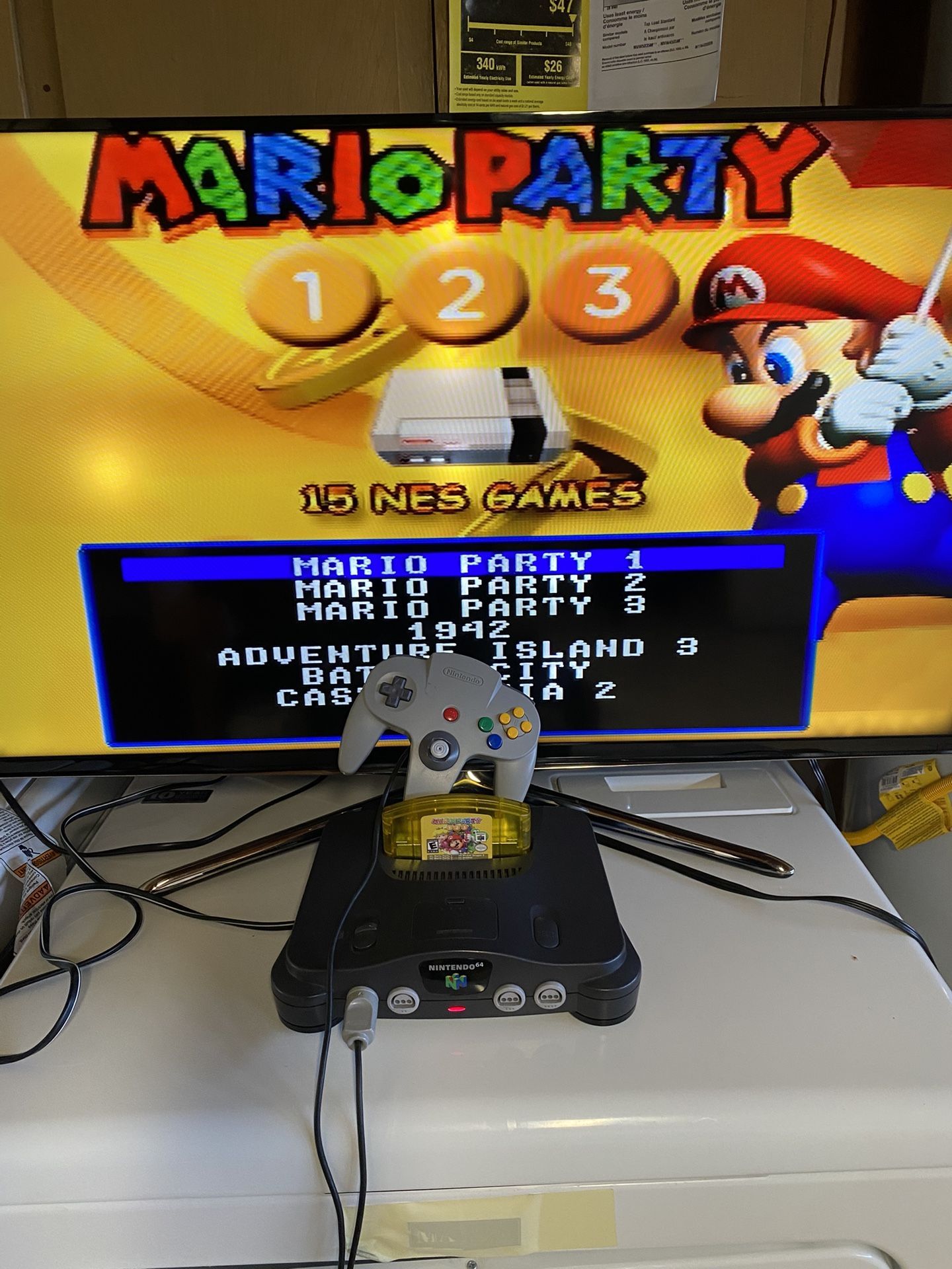 Nintendo 64 + Mario Party 18 Games