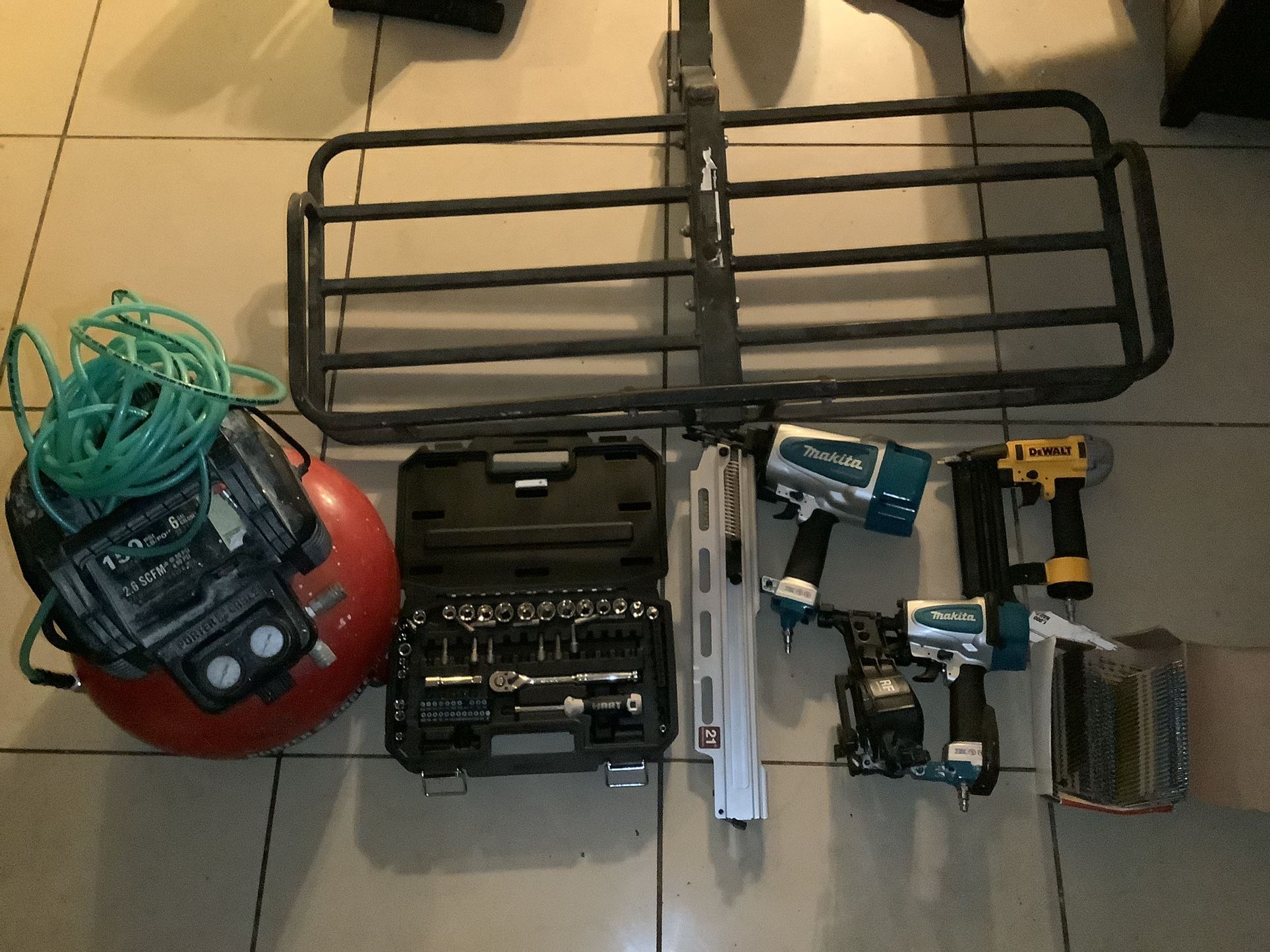 Makita Dewalt Nail Gun And Tools