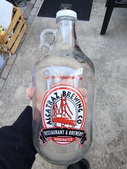 Alcatraz Brewery Growlers.
