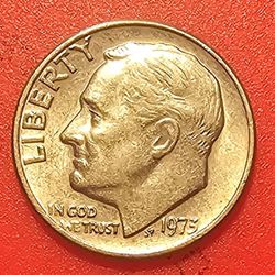 USA 1973 NO MINT MARK  DIME ,WITH ERRORS, A GREAT COIN FOR YOUR COLLECTION!