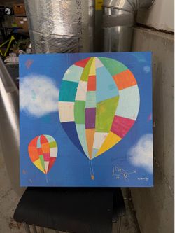 Melanie Mikecz “Up & Away” Canvas Artwork 24x24”