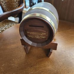 Steitz Bank - Barrel Coin Bank with Stand 